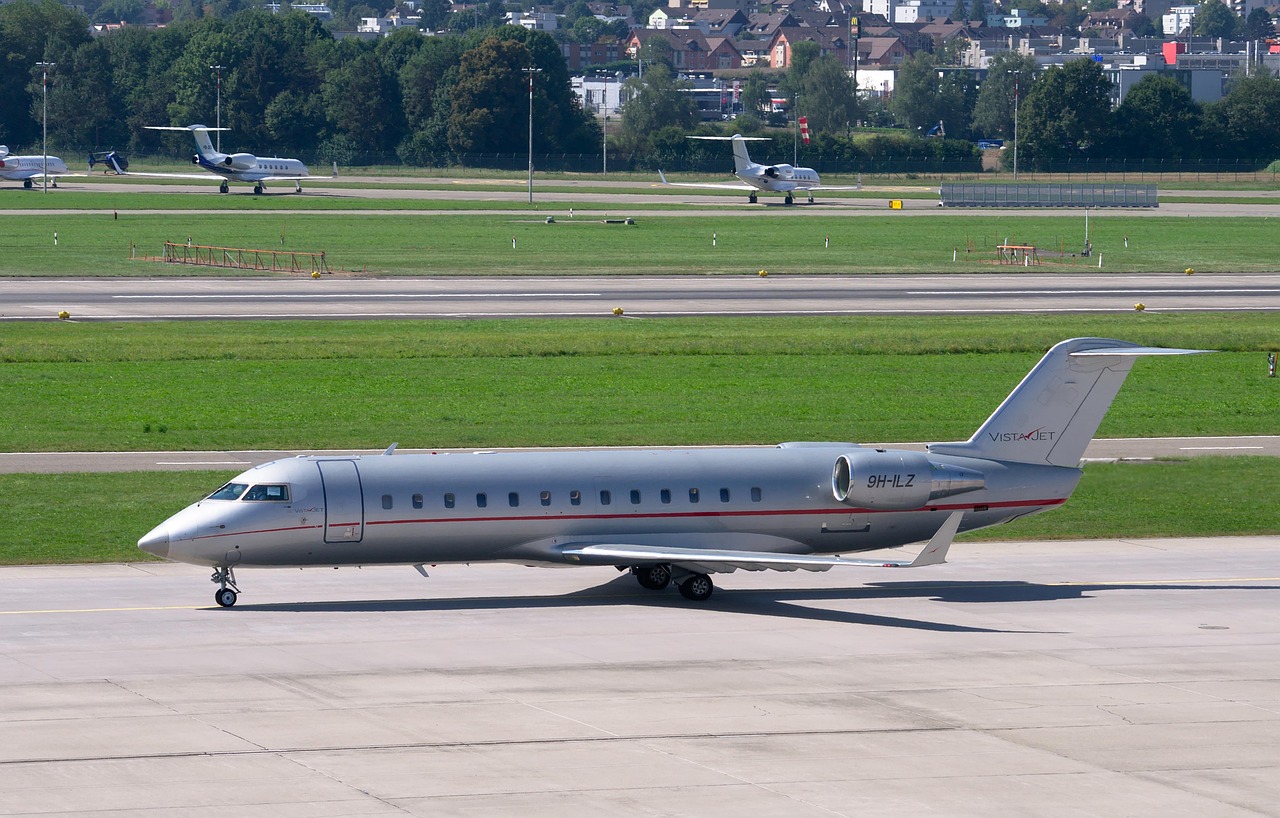 Large business jet parked on an airport taxiway preparing for departure, representing Large Cabin Jet Financing, corporate jet acquisition loans, jet leasing, jet ownership financing, and jet maintenance loans for corporate aviation operators, charter companies, and private aircraft owners seeking aviation funding solutions.